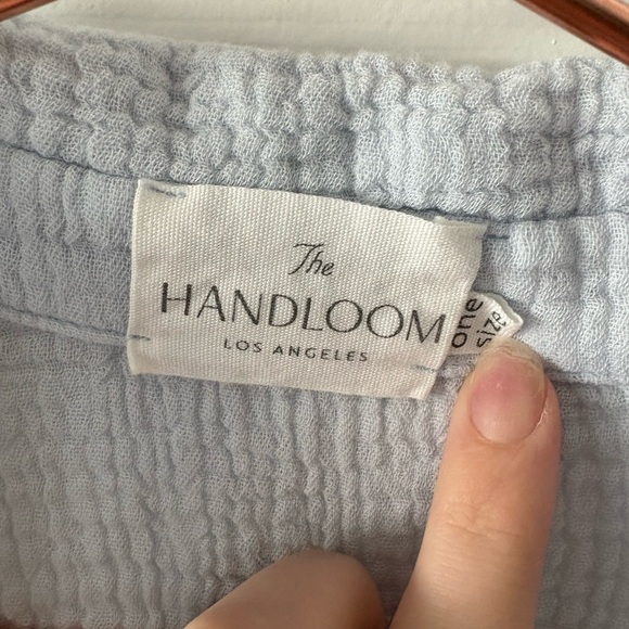 The Handloom Light Blue Gauze Button-Front Shirt (one size) - Picture 4 of 6